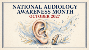 National Audiology Awareness Month 16x9 landscape poster