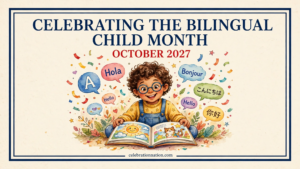 Celebrating the Bilingual Child Month 16x9 landscape poster