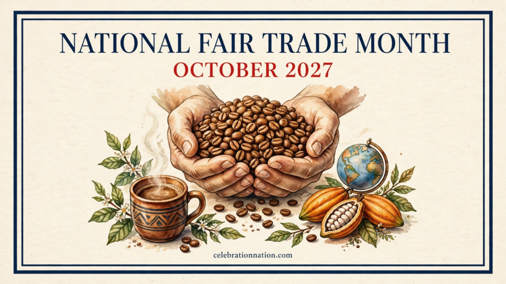 National Fair Trade Month poster