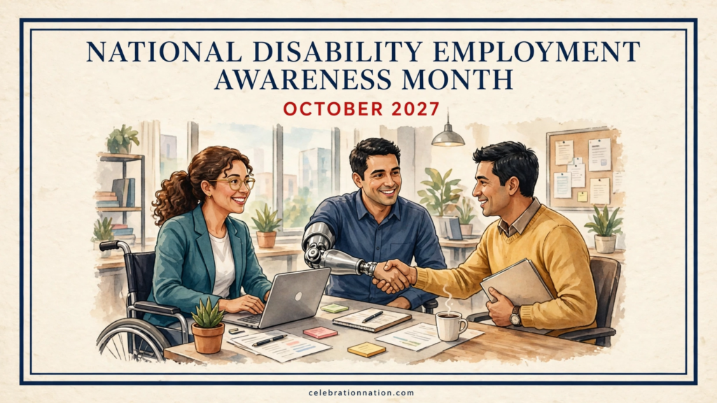 National Disability Employment Awareness Month poster