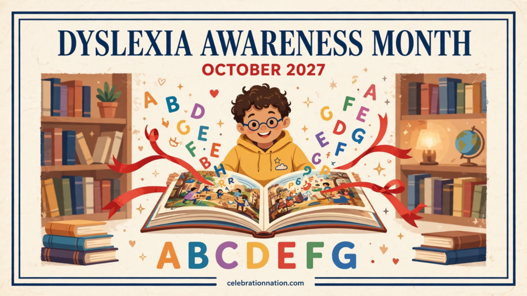 Dyslexia Awareness Month poster