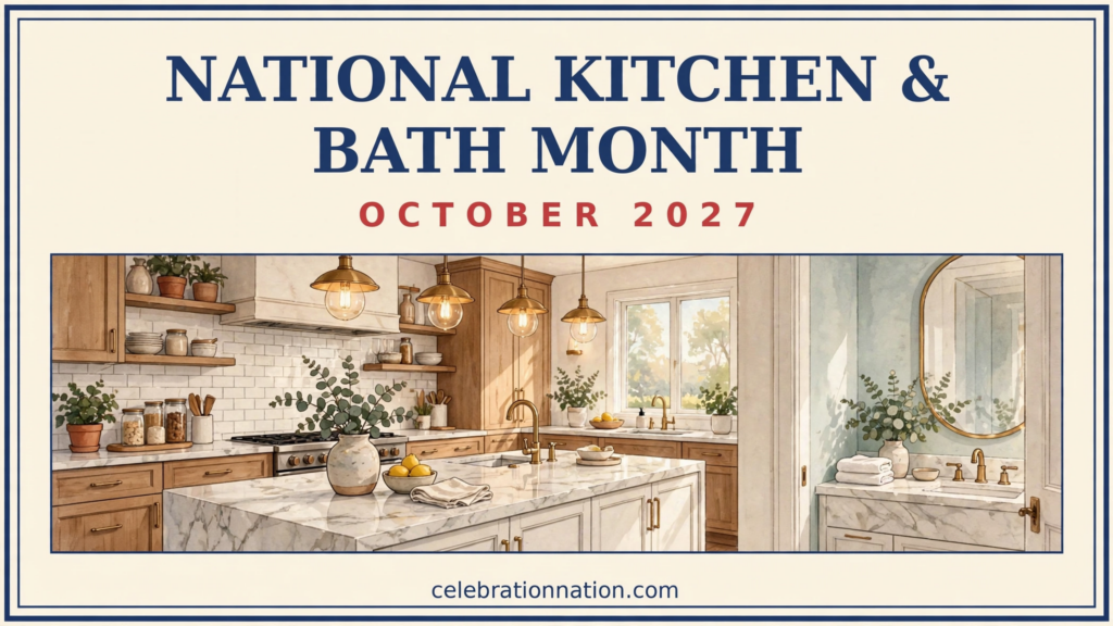 National Kitchen & Bath Month poster