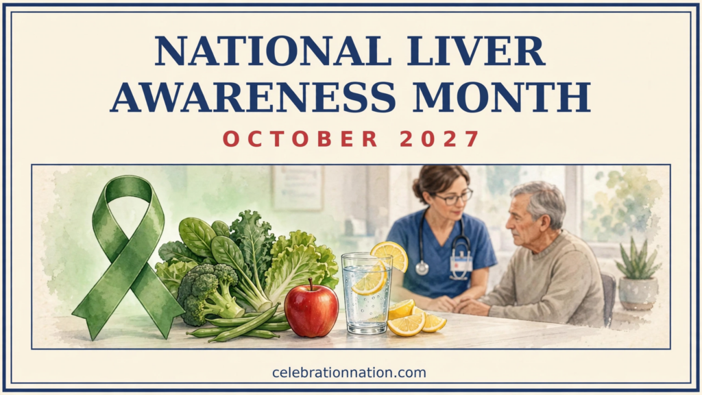 National Liver Awareness Month poster
