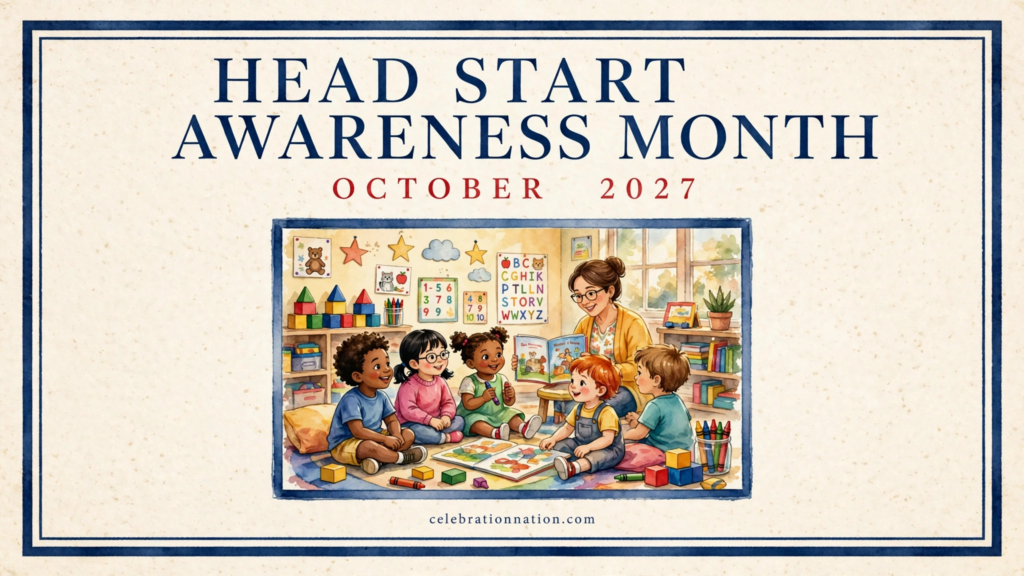 Head Start Awareness Month poster