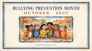BULLYING PREVENTION MONTH 16x9 landscape poster