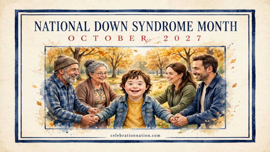 National Down Syndrome Month poster