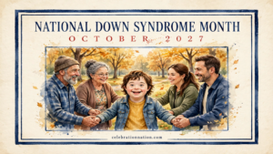 NATIONAL DOWN SYNDROME MONTH 16x9 landscape poster