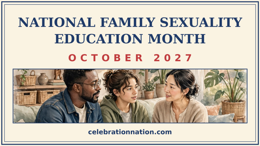 National Family Sexuality Education Month poster