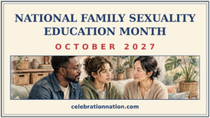 National Family Sexuality Education Month 16x9 landscape poster