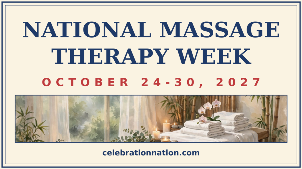 National Massage Therapy Week poster