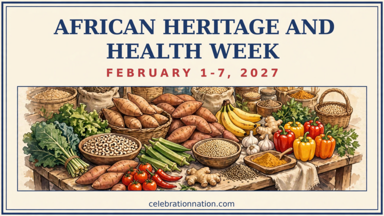 African Heritage and Health Week poster