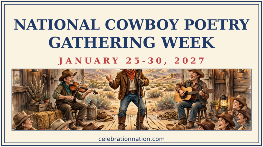 National Cowboy Poetry Gathering Week poster
