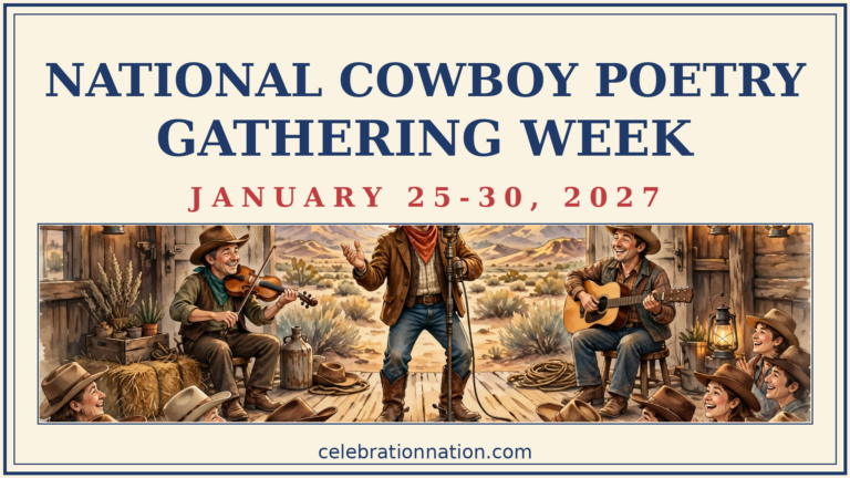 National Cowboy Poetry Gathering Week poster