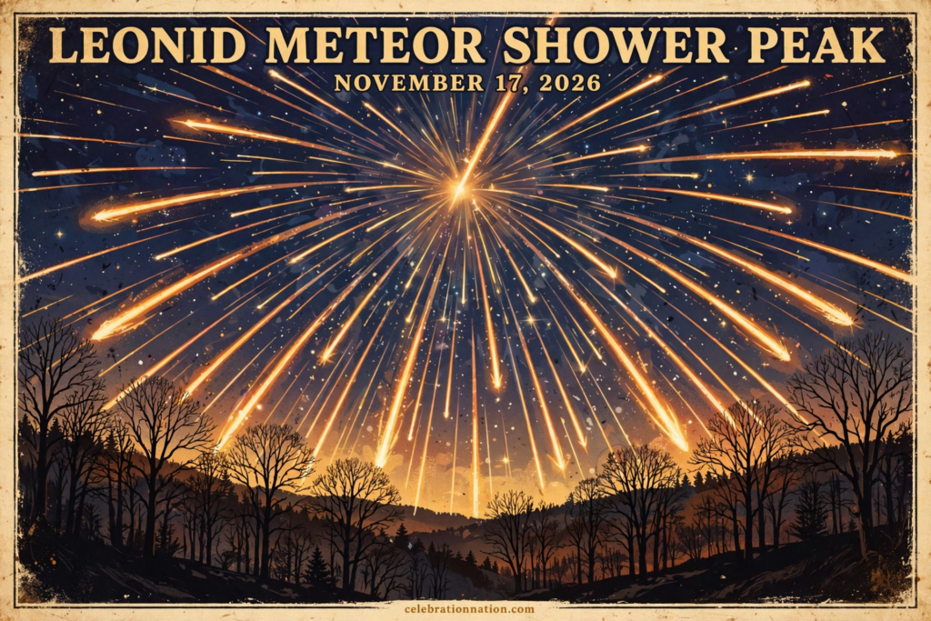 Leonid Meteor Shower Peak poster