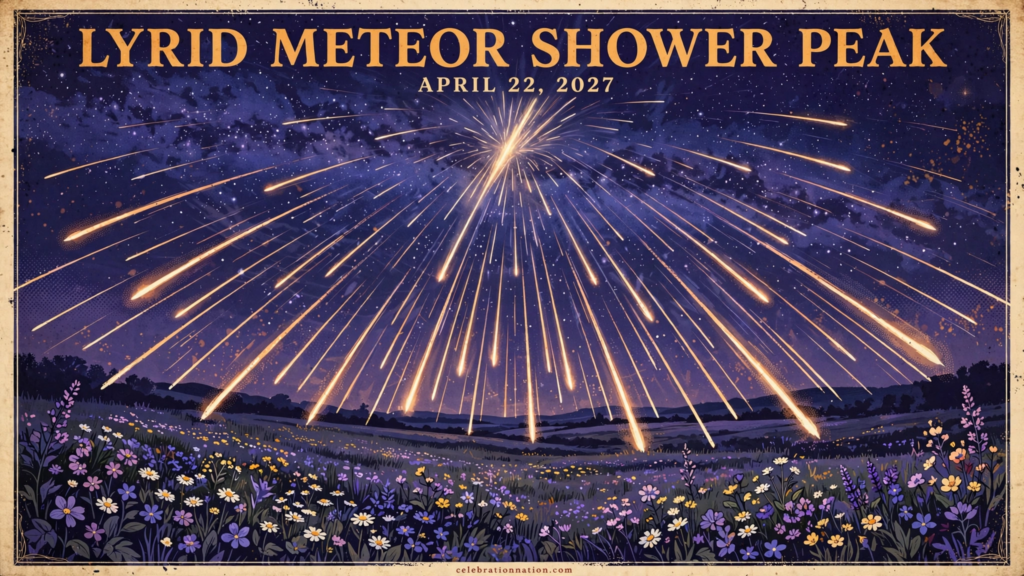 Lyrid Meteor Shower Peak poster