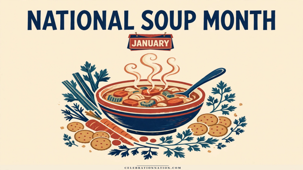 National Soup Month poster