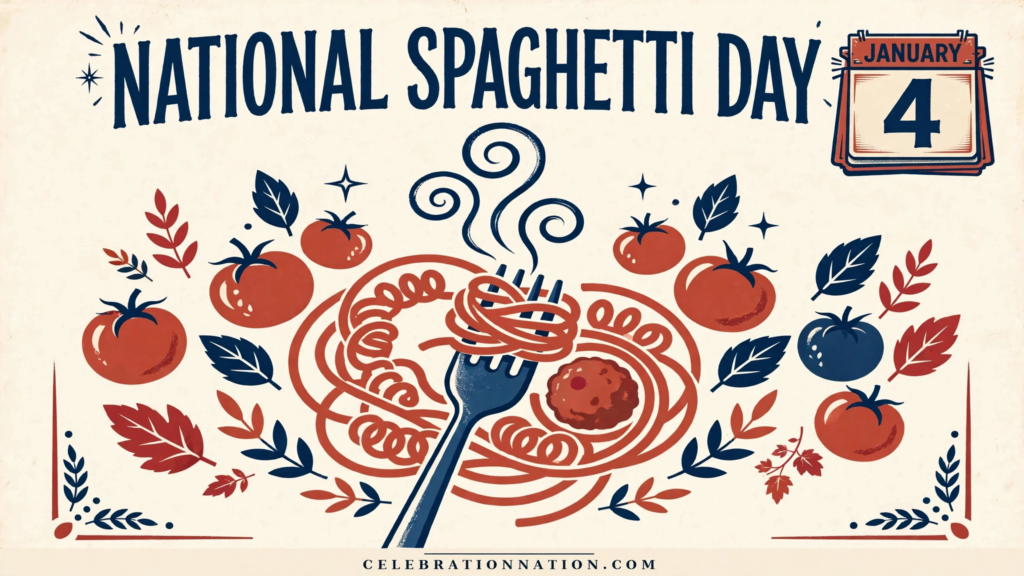 National Spaghetti Day poster