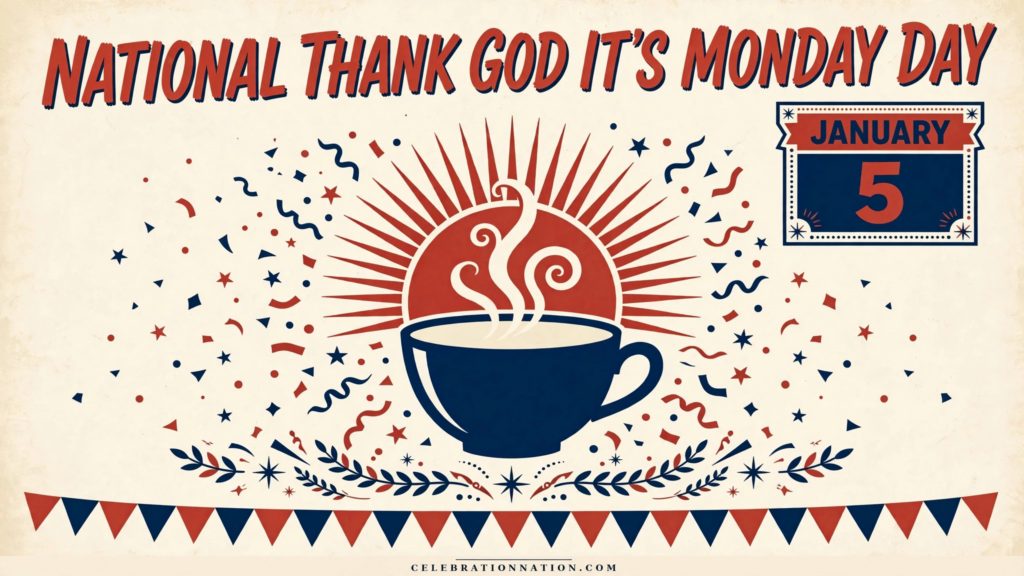 National Thank God It’s Monday Day poster