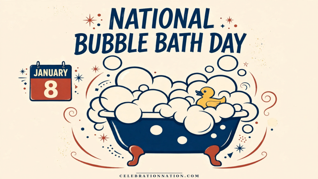 National Bubble Bath Day poster
