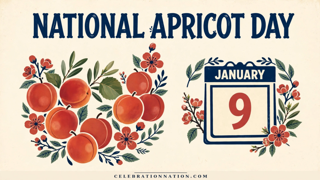 National Apricot Day poster