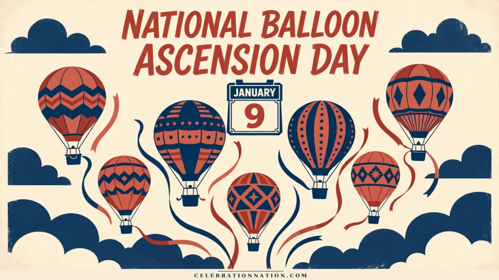 National Balloon Ascension Day poster