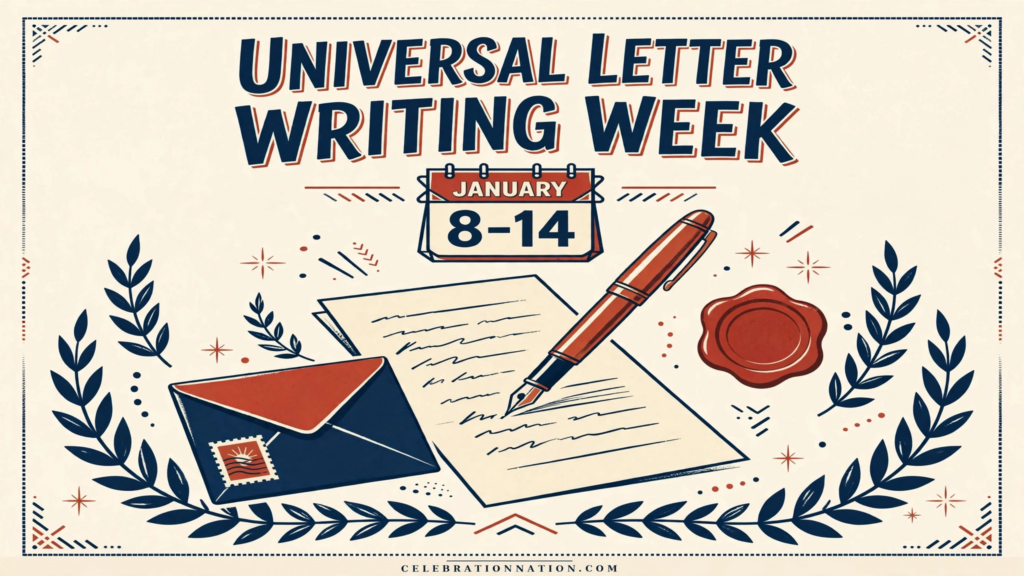 Universal Letter Writing Week poster