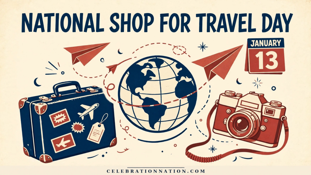 National Shop for Travel Day poster