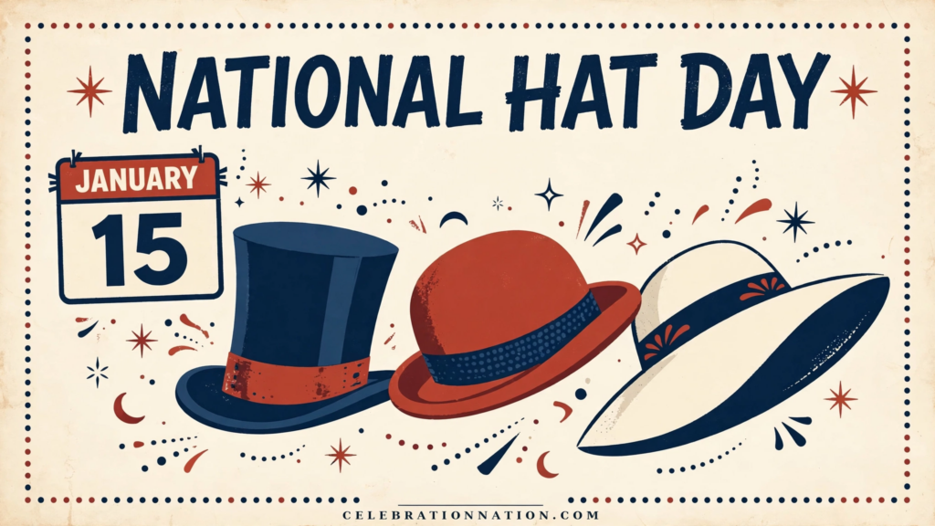 National Hat Day poster