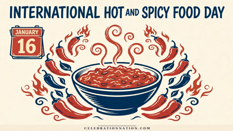 International Hot and Spicy Food Day poster