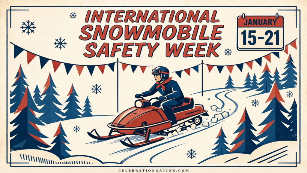 International Snowmobile Safety Week poster