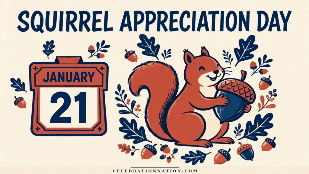 Squirrel Appreciation Day poster