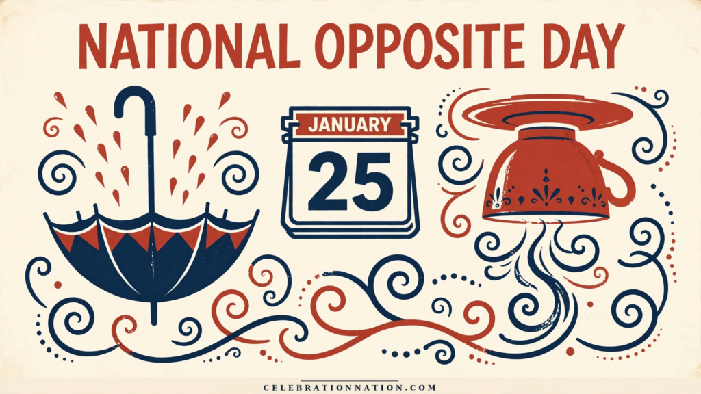 National Opposite Day poster
