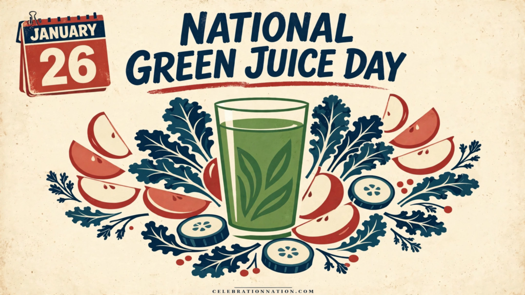 National Green Juice Day poster