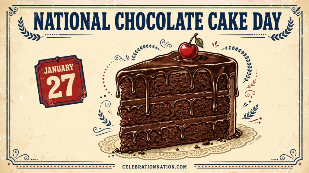 National Chocolate Cake Day poster