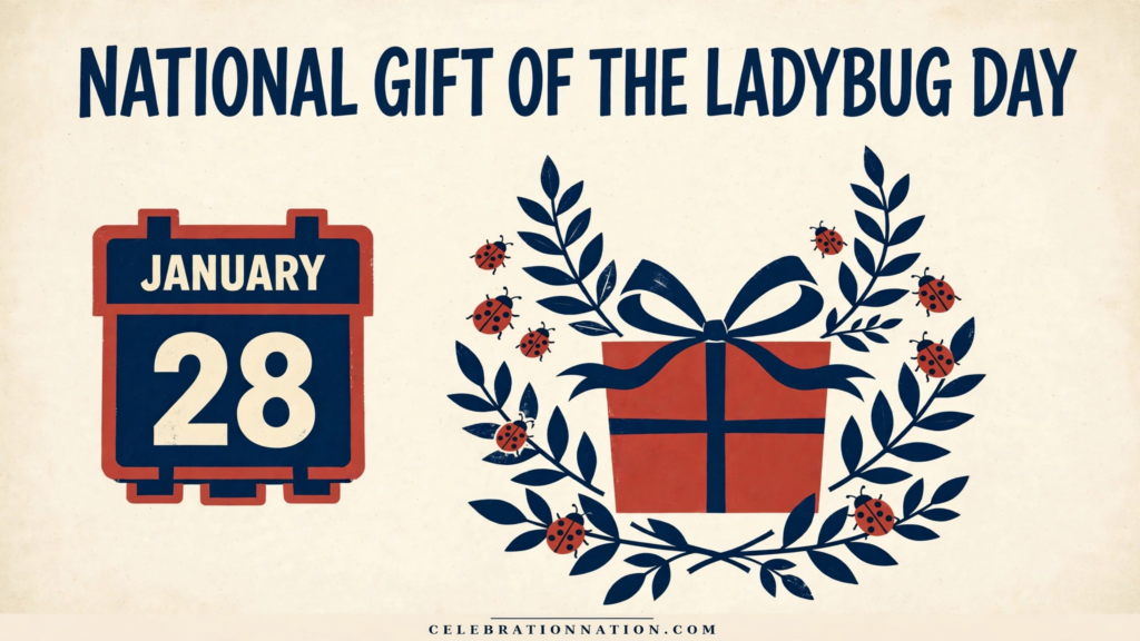 National Gift of the Ladybug Day poster