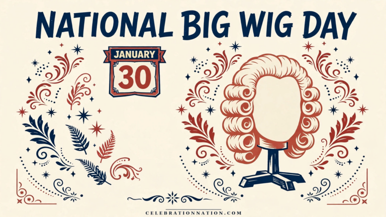 National Big Wig Day poster