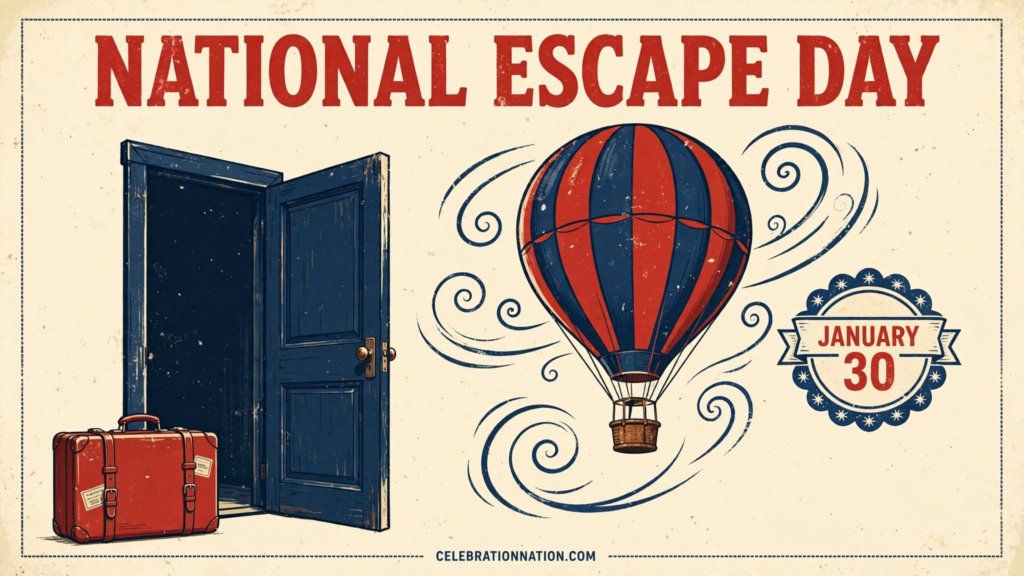 National Escape Day poster