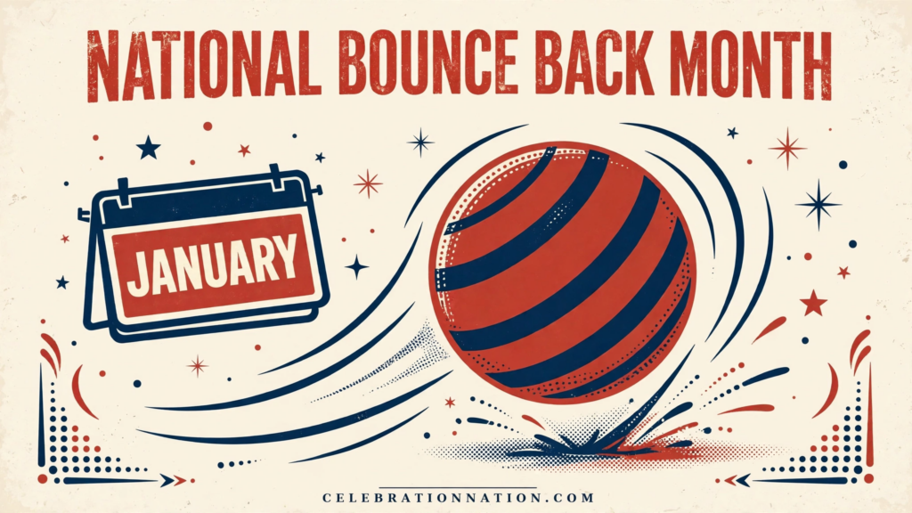 National Bounce Back Month poster