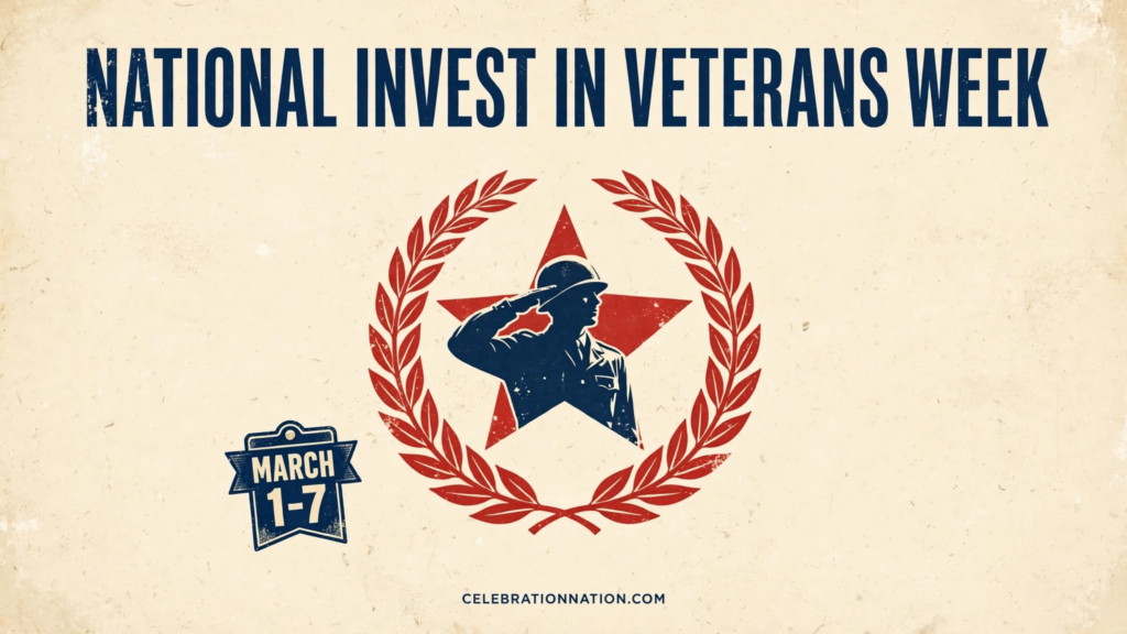 National Invest in Veterans Week poster