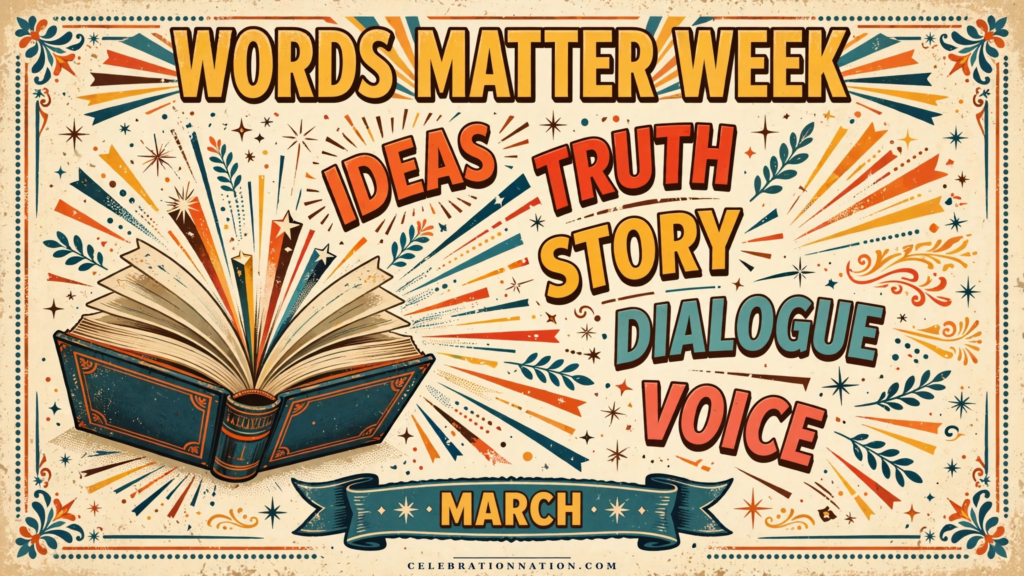 Words Matter Week poster