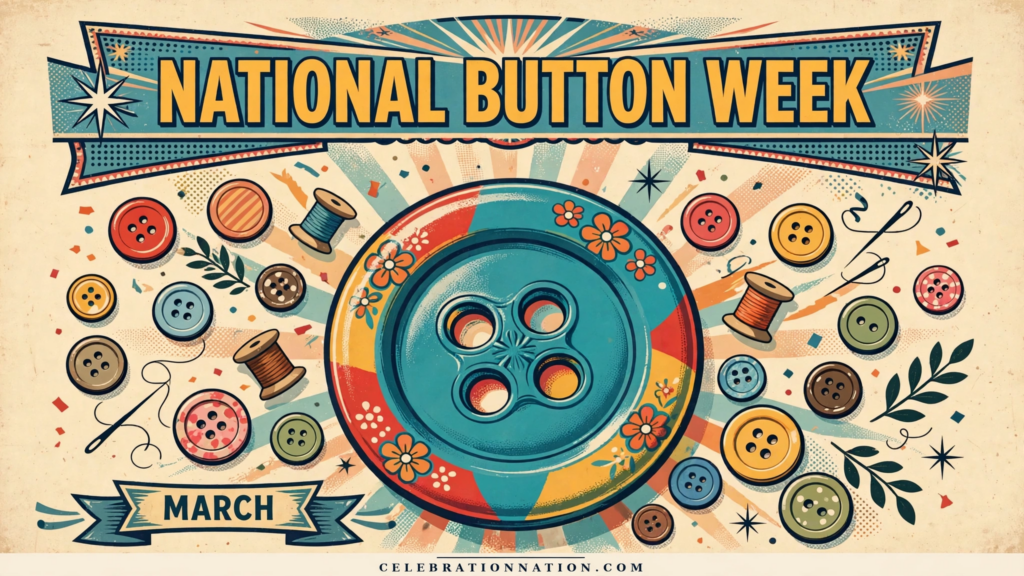 National Button Week poster