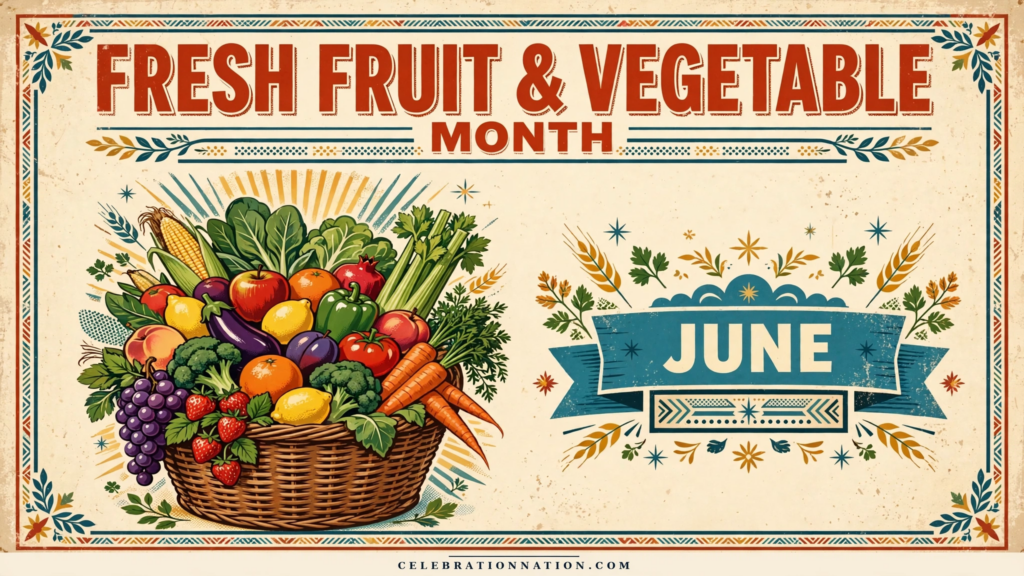 Fresh Fruit & Vegetable Month poster