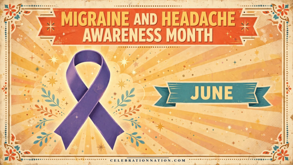 Migraine and Headache Awareness Month poster