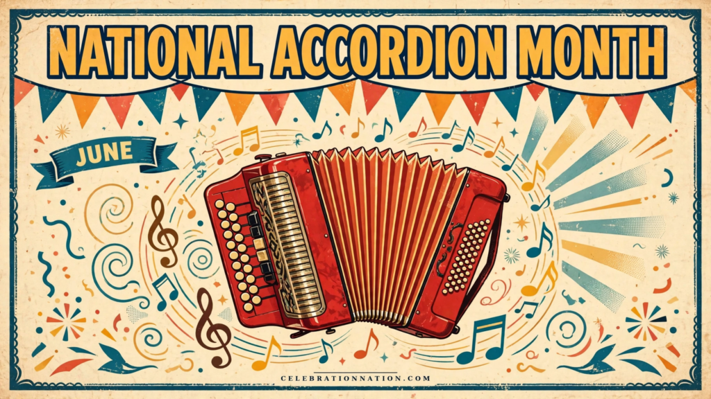 National Accordion Month poster