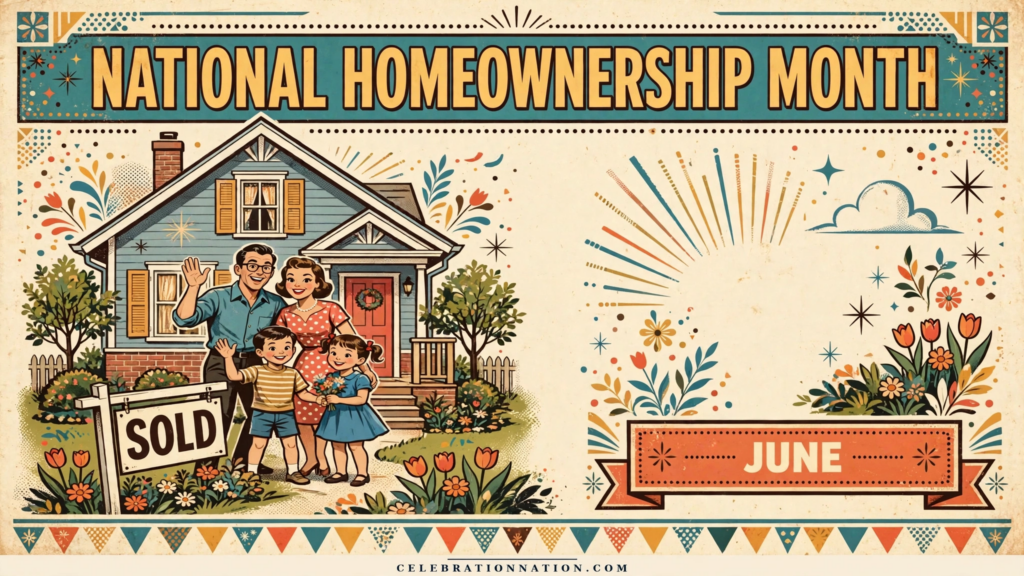 National Homeownership Month poster
