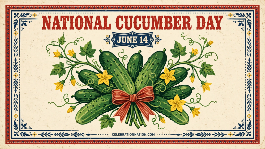National Cucumber Day poster