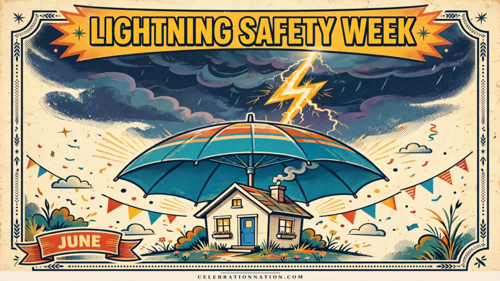 Lightning Safety Week poster