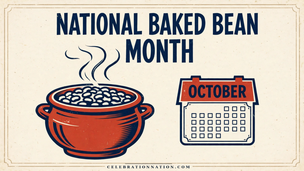 National Baked Bean Month poster