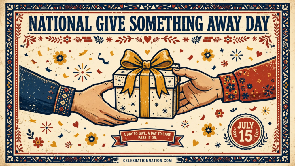 National Give Something Away Day poster