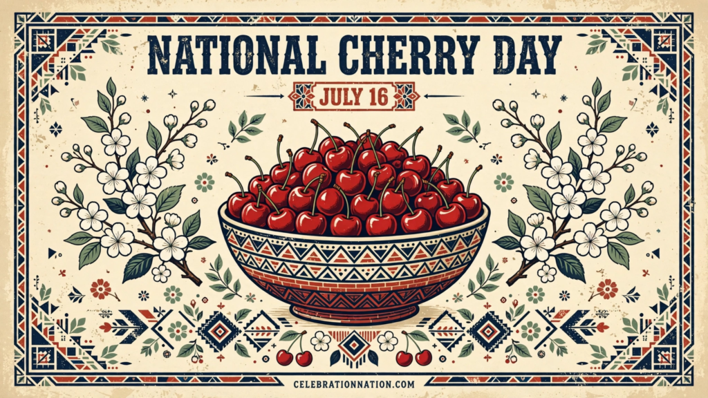 National Cherry Day poster